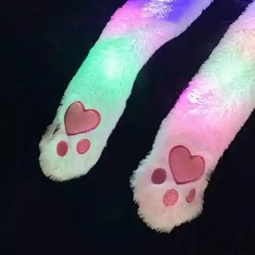 Sombreros Kawaii Con Orejas Movibles Con Luz Led Para Niños