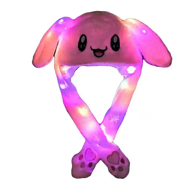 Sombreros Kawaii Con Orejas Movibles Con Luz Led Para Niños