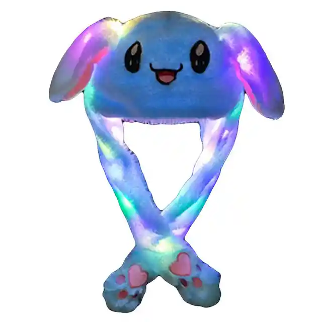 Sombreros Kawaii Con Orejas Movibles Con Luz Led Para Niños