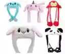 Sombreros Kawaii Con Orejas Movibles Con Luz Led Para Niños