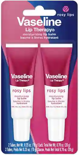 Vaseline Lip Therapy Rosy Lips Bálsamo Labial Hidratante Pack X 2