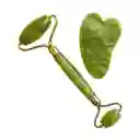 Duo Piedra De Jade (rodillo + Piedra) Facial