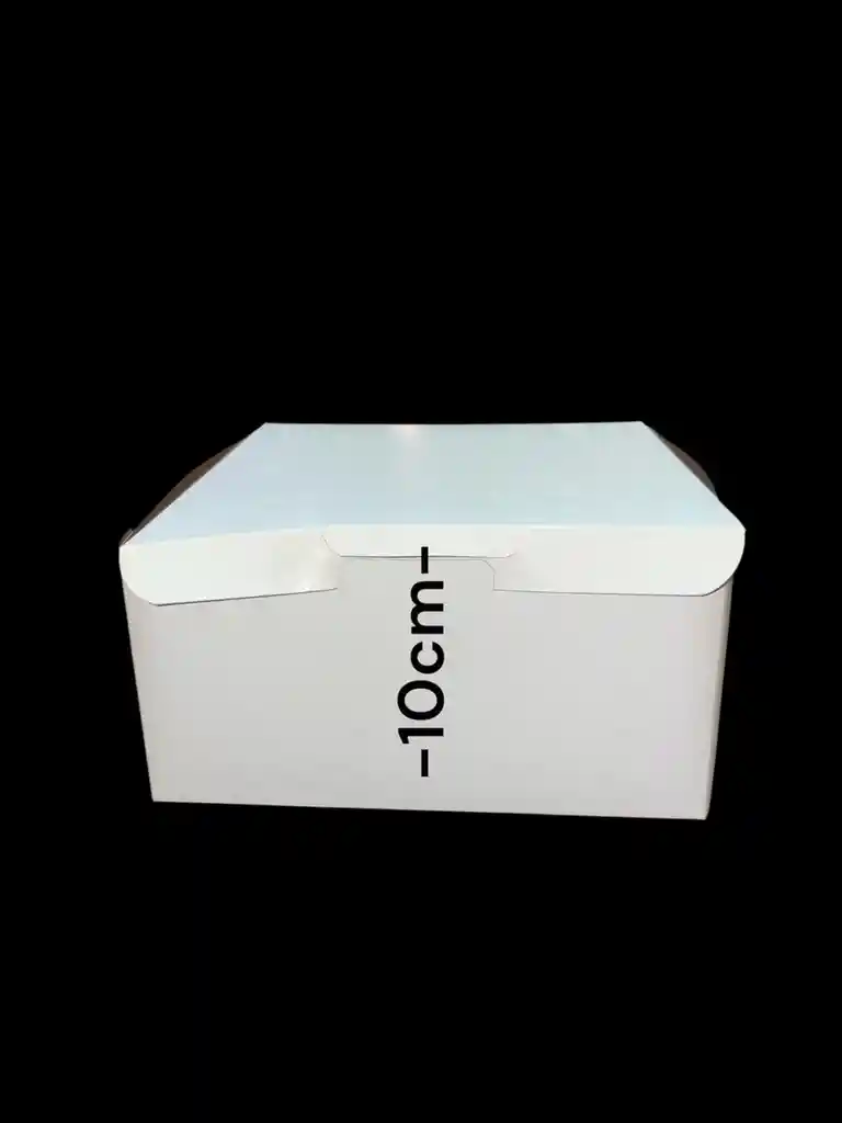 Caja En Carton Cartulina Blanca O Cafe 20x20x10cm