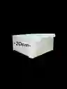 Caja En Carton Cartulina Blanca O Cafe 20x20x10cm