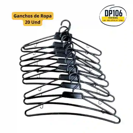 Ganchos De Ropa X 20 Und. El Diseño De Gancho Puede Variar Respetando La Calidad Del Producto
