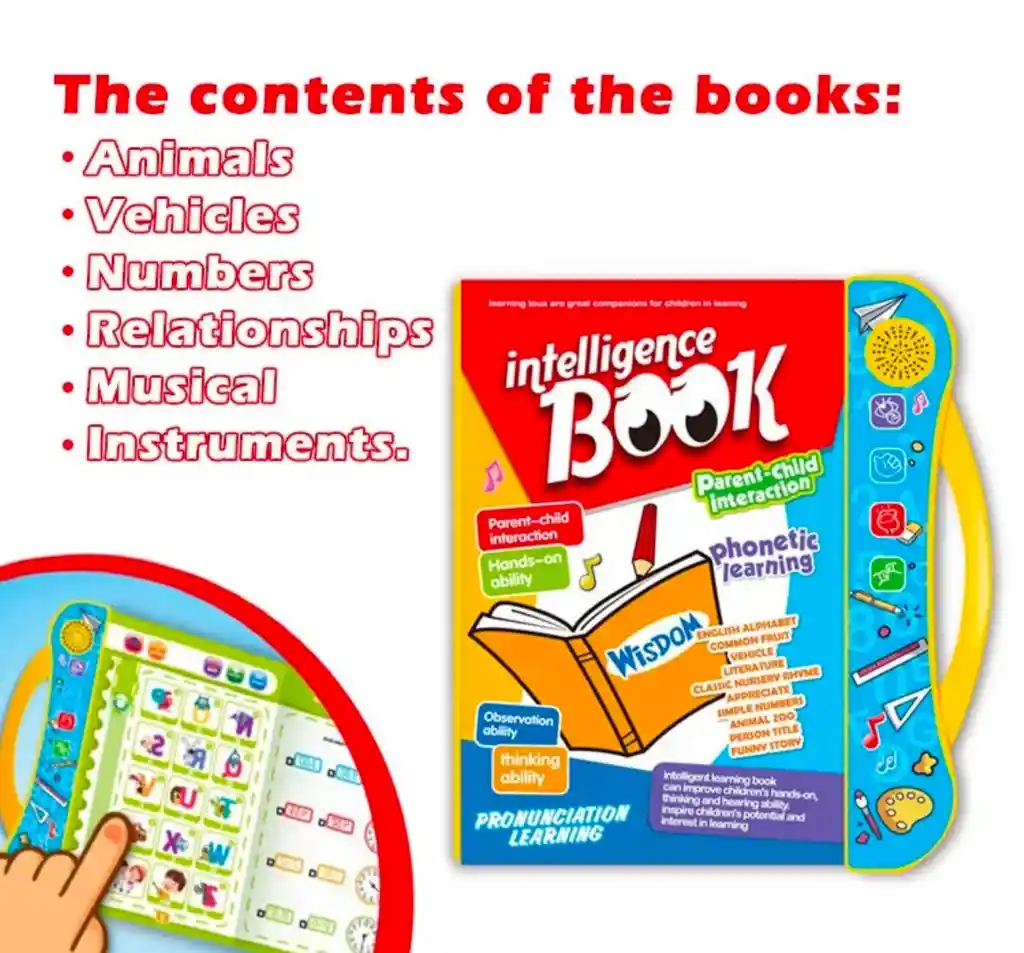 Libro Inteligente Aprendizaje Para Niños Ingles Interactivo