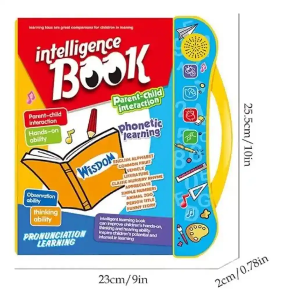 Libro Inteligente Aprendizaje Para Niños Ingles Interactivo