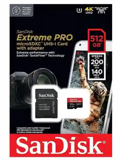 Memoria Micro Sd 512 Extreme Pro