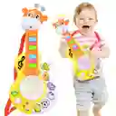 Juguete Guitarra Para Bebe Jirafa Con Luz Y Música