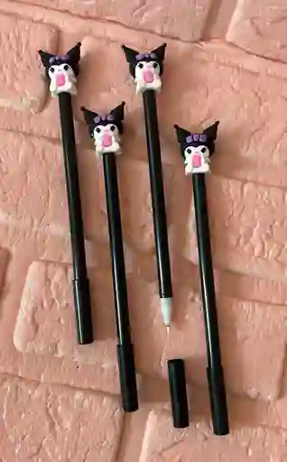 Lapicero O Boligrafo Negro Kuromi