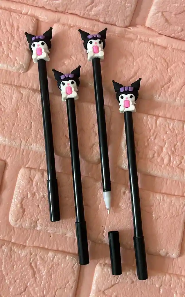 Lapicero O Boligrafo Negro Kuromi