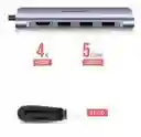 Adaptador Usb C 6 En 1 Multipuerto Ugreen Hub Usb C Hdmi 4k