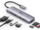 Adaptador Usb C 6 En 1 Multipuerto Ugreen Hub Usb C Hdmi 4k