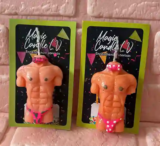 Vela Cumpleaños Adultos Torso Caballero