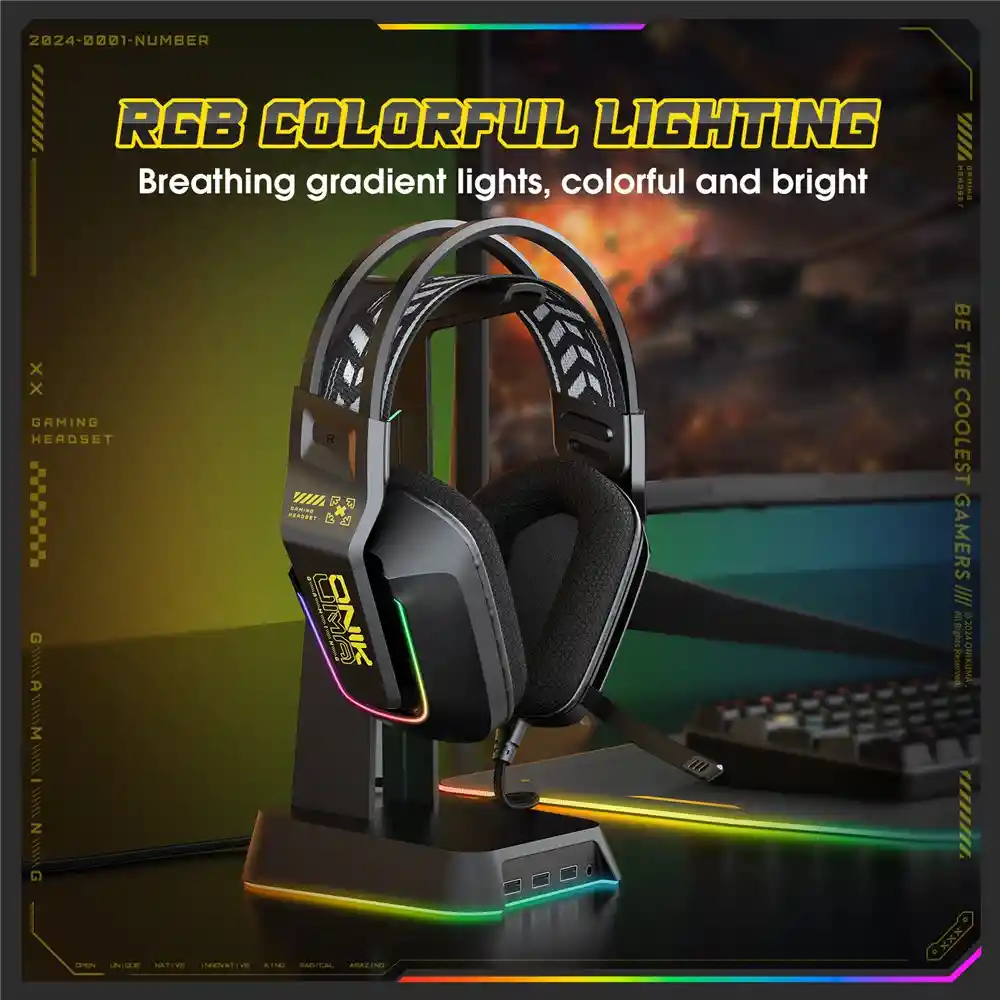 Auriculares Onikuma X13 Gaming 3.5mm Led Para Pc Ps5 Xbox