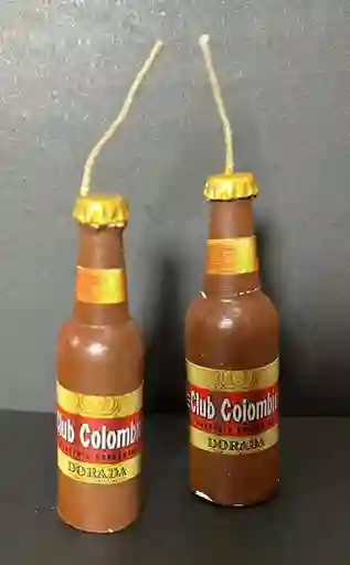 Vela Cumpleaños Botella Cerveza Club Colombia