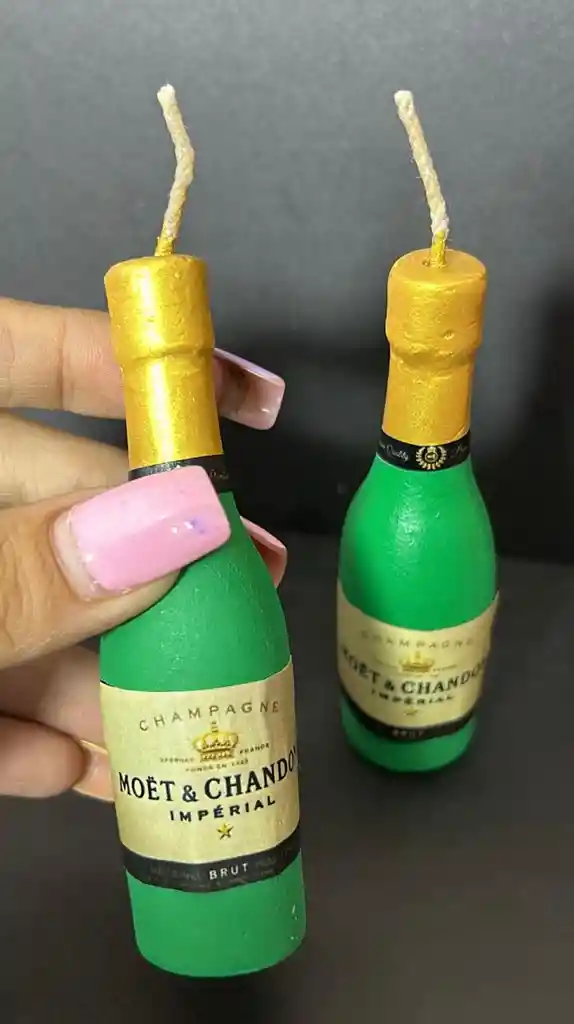 Vela Cumpleaños Botella Champagne
