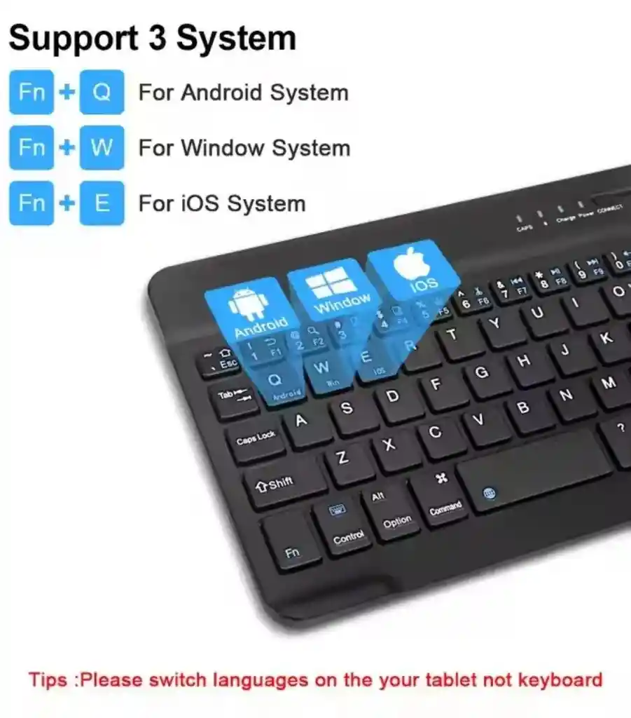 Teclado Bluetooth Recargable