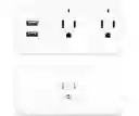 Enchufe Tomacorriente Inteligente Doble Con 2 Puertos Usb Wifi