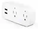 Enchufe Tomacorriente Inteligente Doble Con 2 Puertos Usb Wifi