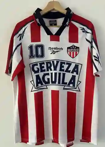 Camiseta Junior Barranquilla Edición 1998 Conmemorativa #10 Tall Xl