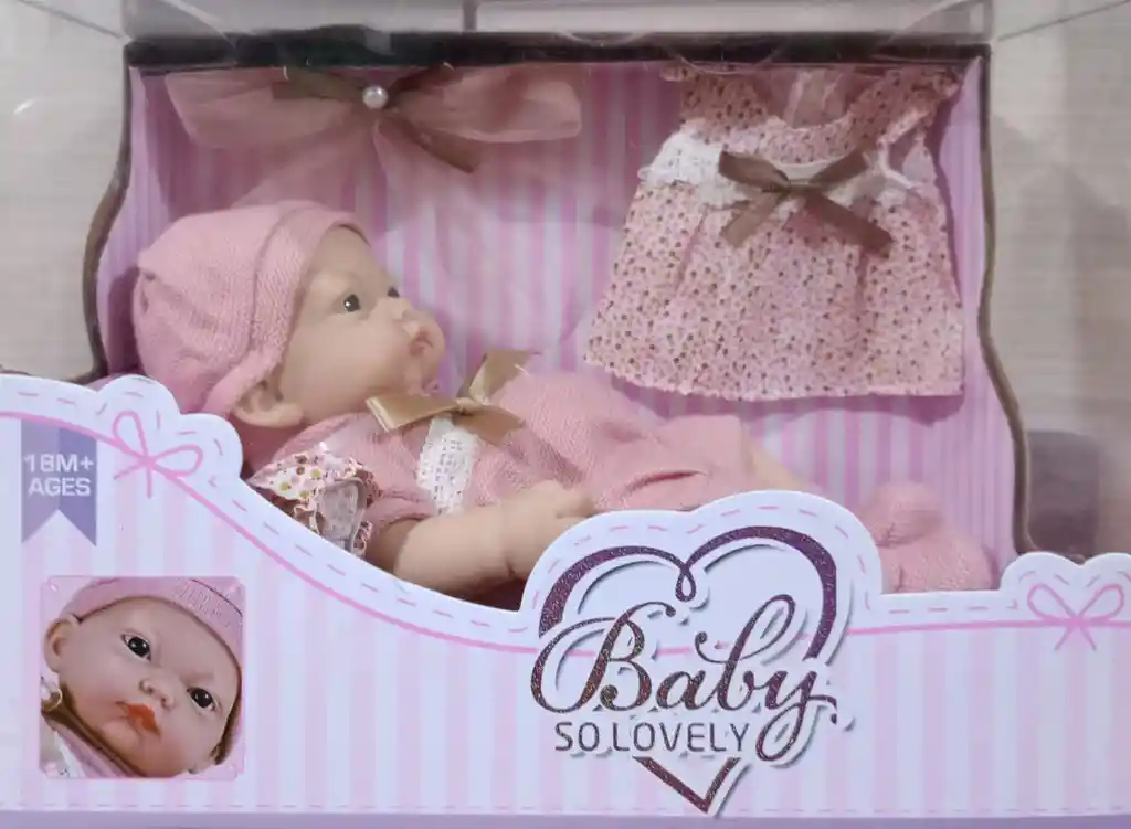 Muñeco Bebe Baby So Lovely Realista Con Ropita Recién Nacida