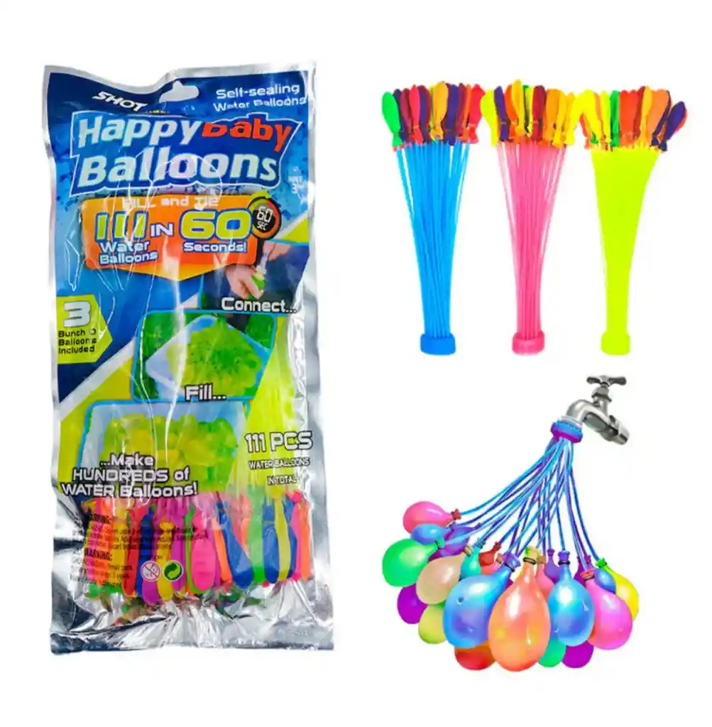 Bombas De Agua X 111 Globos