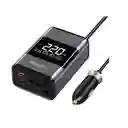 Inversor De Corriente Para Carro 200w Usb 2tipo C Pantalla