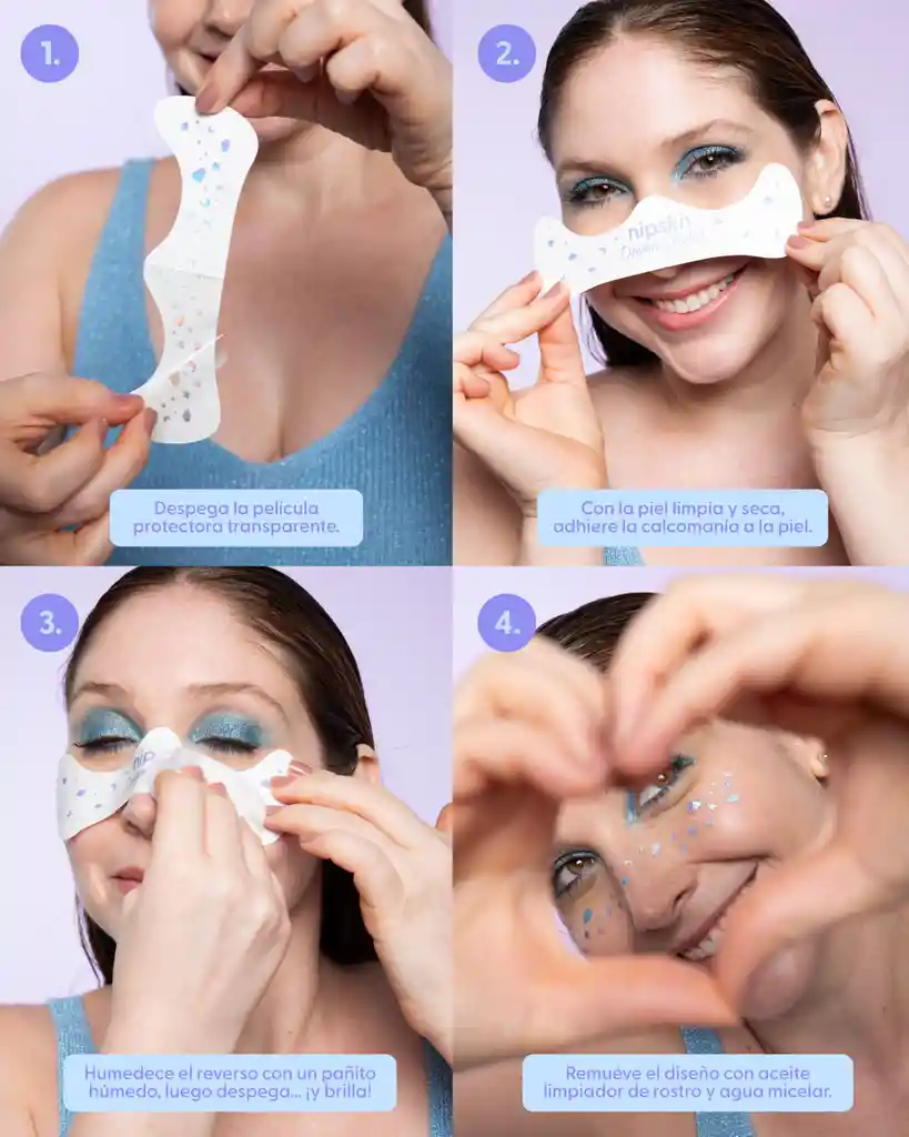 Kit X3 Calcomanías Para Rostro Y Cuerpo – Nipskin®