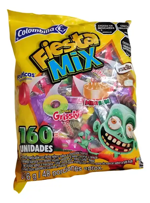 Dulces Surtidos Fiesta Mix Halloween X 160
