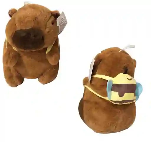Peluche Capibara Con Abeja - 20cm