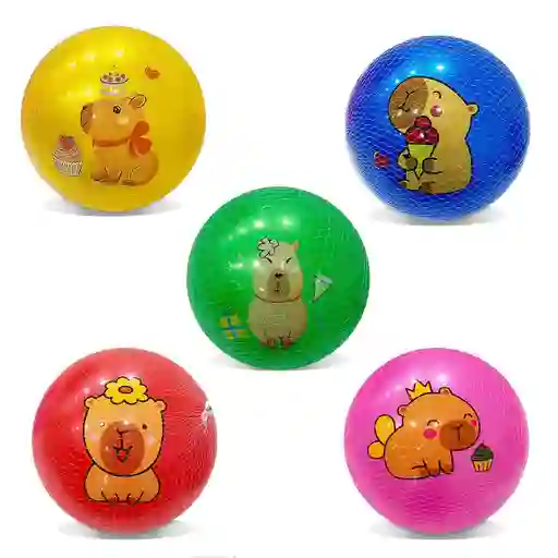 Pelota De Caucho Estampada Capibara - 70g