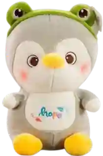 Peluche, Pingüino Disfrazado Gris, 22 Cm.