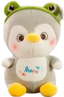 Peluche, Pingüino Disfrazado Gris, 22 Cm.