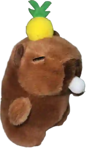 Peluche, Capibara, Piña, Llavero 12 Cm.