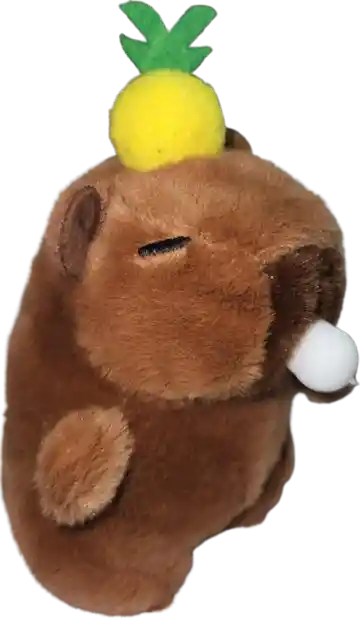 Peluche, Capibara, Piña, Llavero 12 Cm.