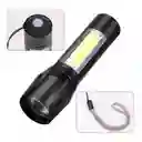 Linterna Tactica Led Recargable Usb Zoom Aluminio 511 Con Cordon