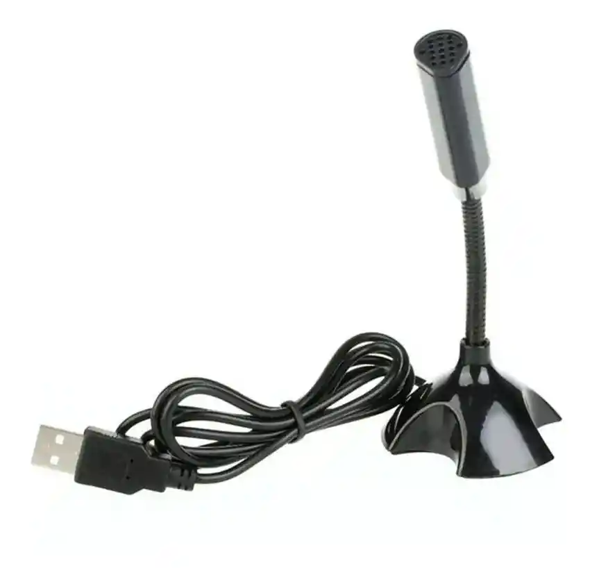 Micrófono De Escritorio Plug Usb Para Pc, Macbook Y Portátil