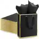 Bolsa De Regalo Papel Metálico Con Asa De Lujo