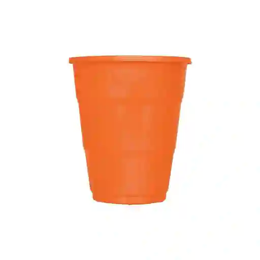 Vaso Desechable Deluxe Plastico 7 Oz Naranja Sempertexx 10