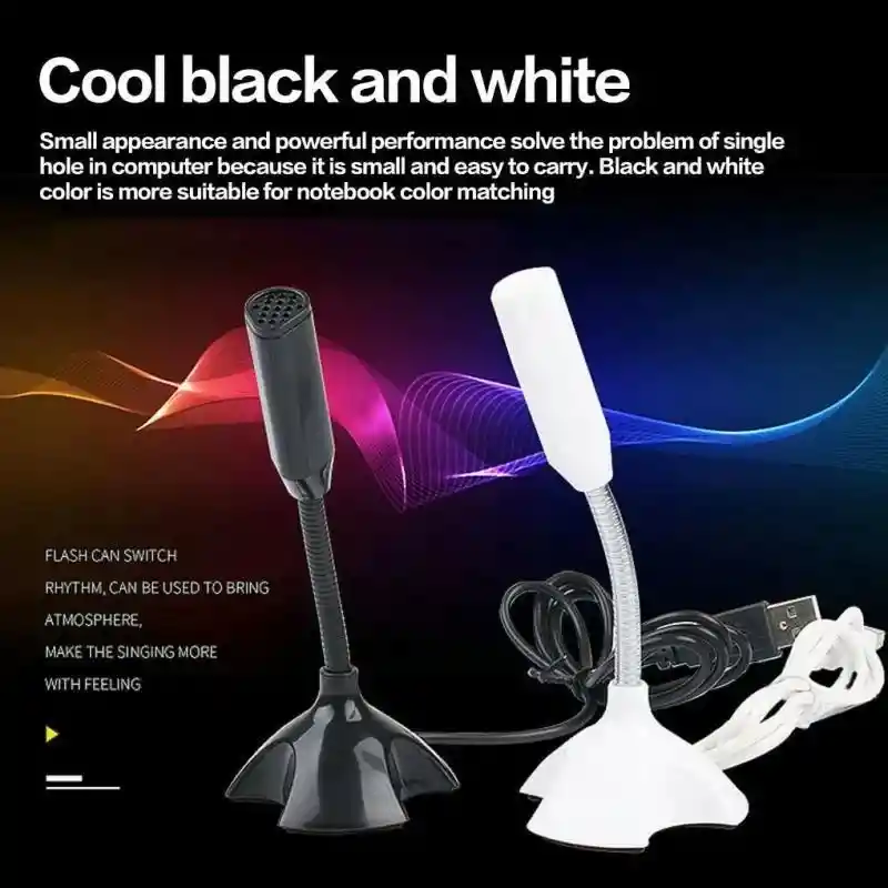 Micrófono De Escritorio Plug Usb Para Pc, Macbook Y Portátil