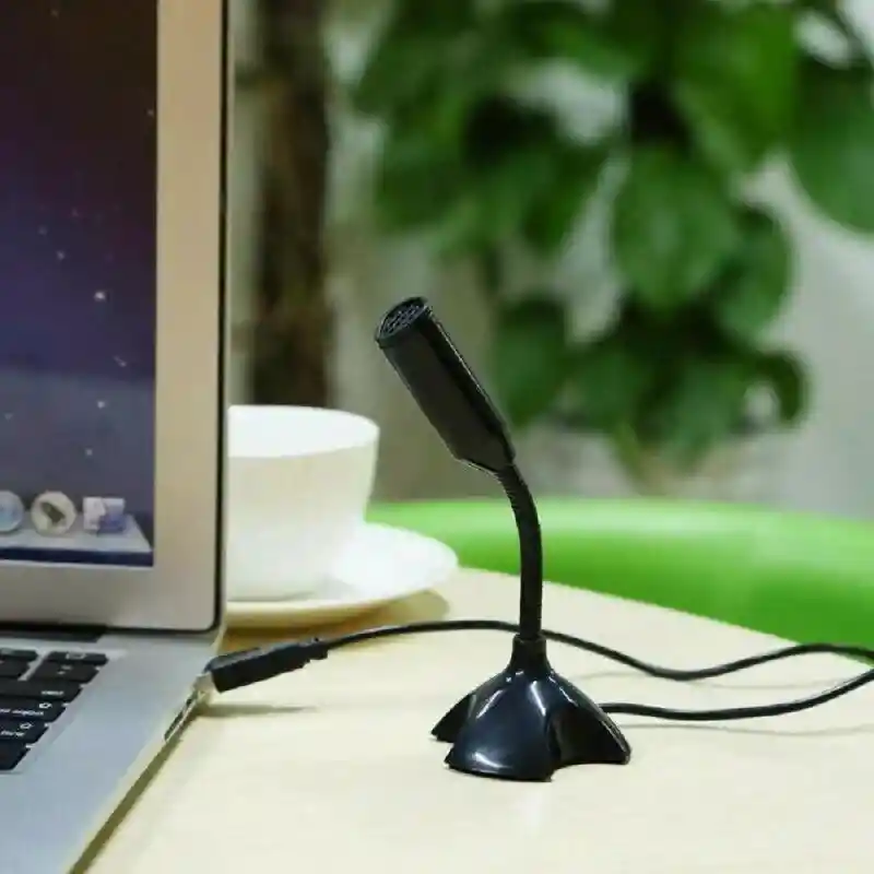 Micrófono De Escritorio Plug Usb Para Pc, Macbook Y Portátil
