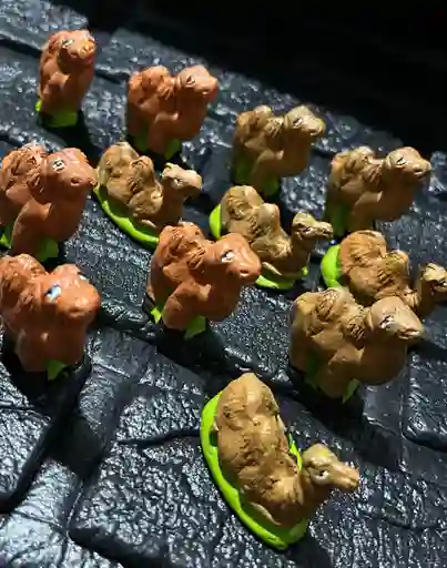 Animales Maqueta Camello X12 Unidades Camello Ceramica X12 Unidades Para Pesebre