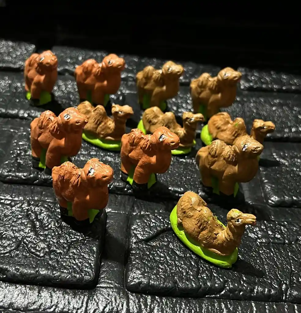 Animales Maqueta Camello X12 Unidades Camello Ceramica X12 Unidades Para Pesebre