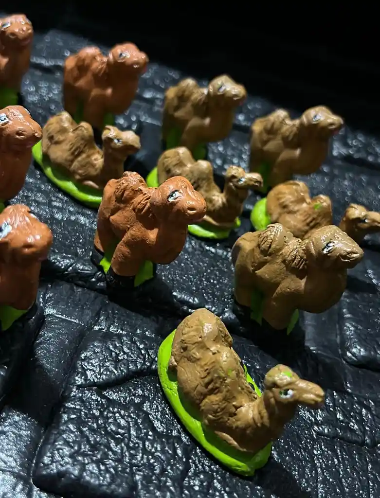 Animales Maqueta Camello X12 Unidades Camello Ceramica X12 Unidades Para Pesebre