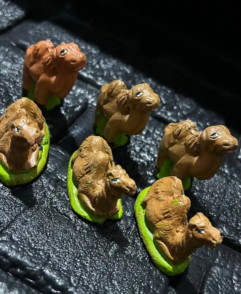 Animales Para Maqueta Camello X6 Unidades Camello Ceramica X6 Unidades