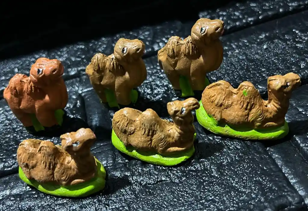 Animales Para Maqueta Camello X6 Unidades Camello Ceramica X6 Unidades
