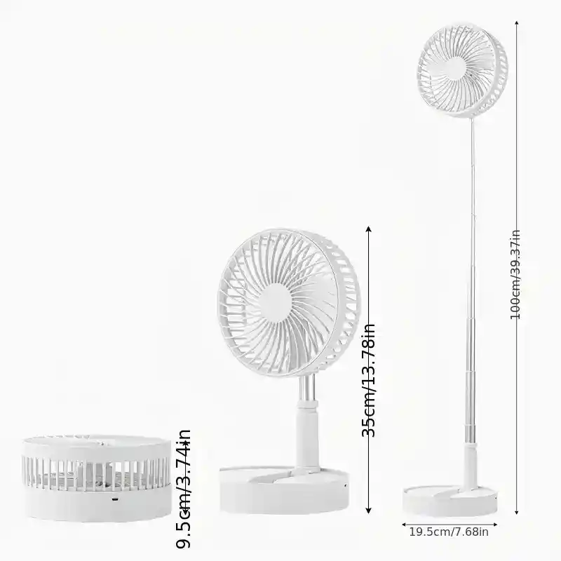 Mini Ventilador Plegable Con Carga Usb