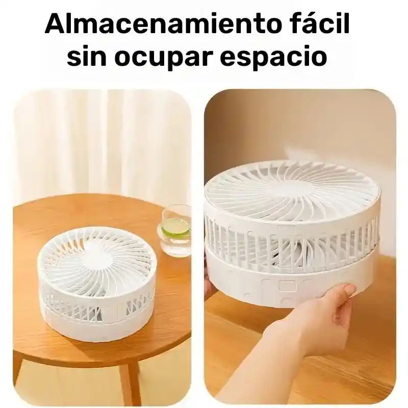 Mini Ventilador Plegable Con Carga Usb