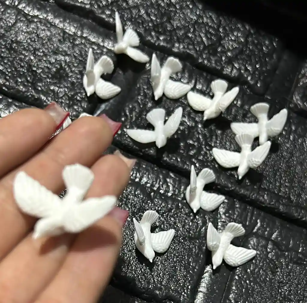 Animales Para Maqueta Palomas X12 Unidades Palomas X12 Unidades